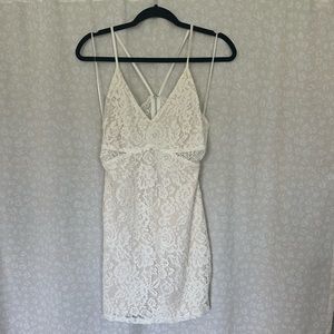 Lulus/Lush White Lace Dress